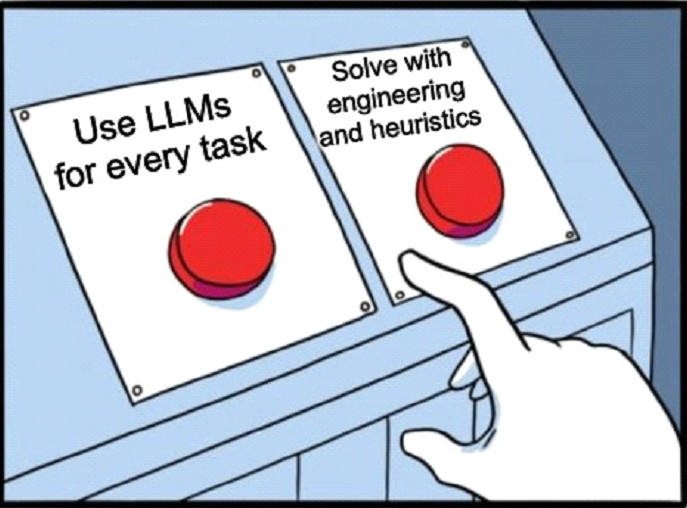 Use LLMs only if you have to!_image